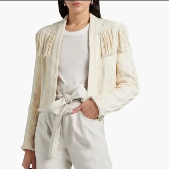 IRO teva fringed boucle jacket - Picture 2 of 7